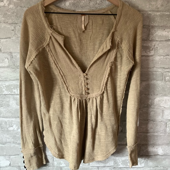 Free People Babydoll Henley - Picture 2 of 3